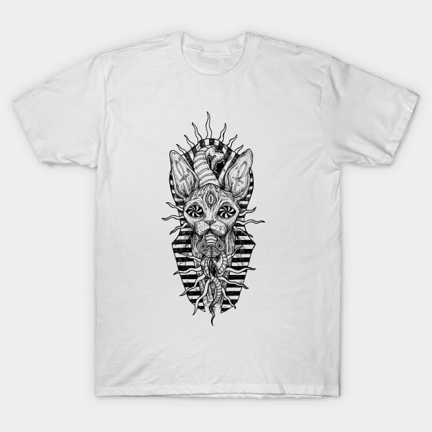 Sphynx Cat T-Shirt by btcillustration